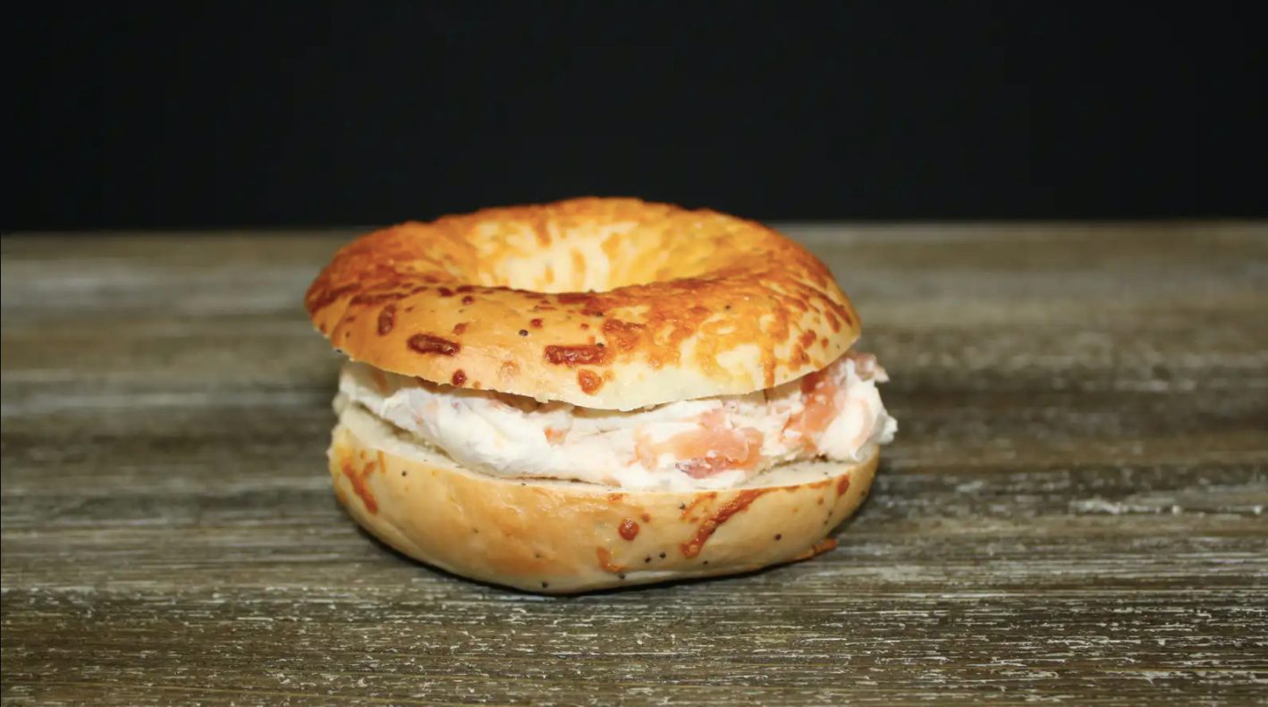Bagel with Lox Schmear.