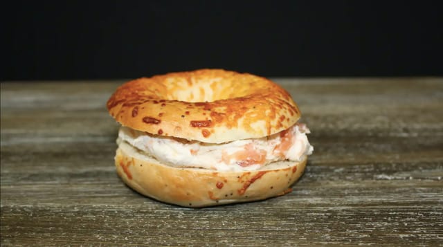 Bagel with Lox Schmear.