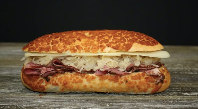Hot Pastrami Reuben.