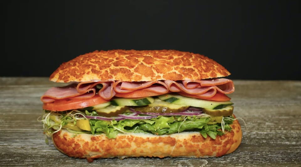 Turkey Ham Sandwich.