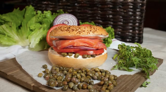 Nova Slice Lox Bagel.