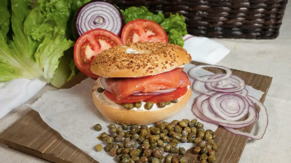 Nova Slice Lox Sandwich.
