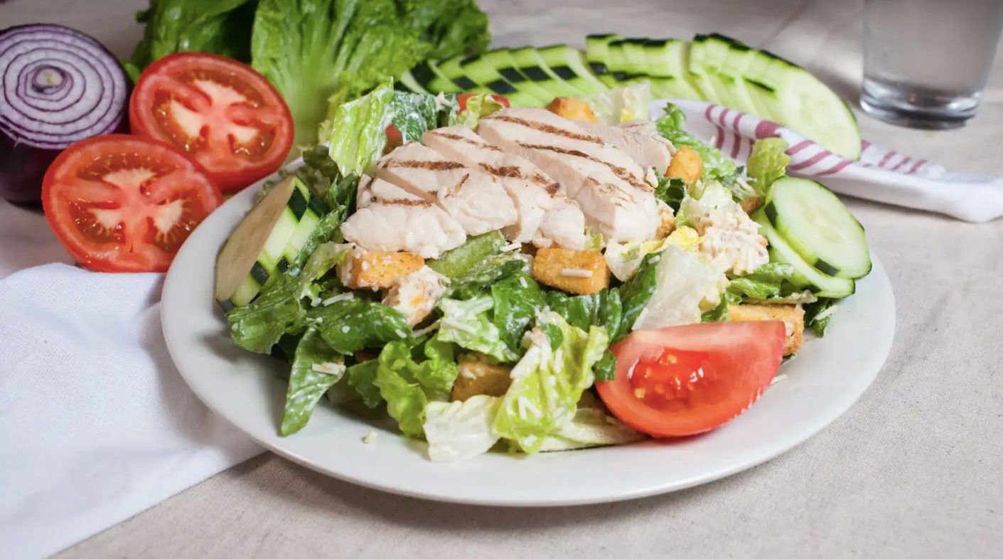 Chicken Caesar Salad.