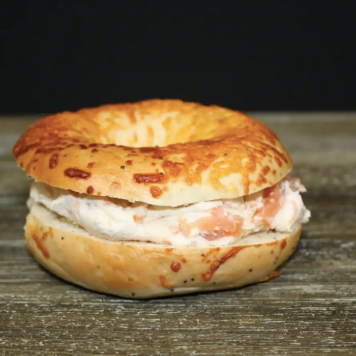 Bagel with Lox Schmear.